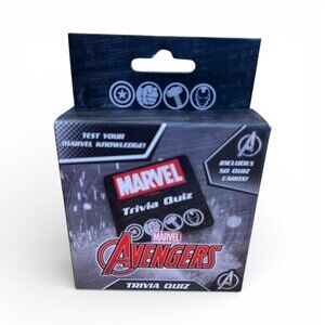 MARVEL AVENGERS Trivia Quiz Game Cards 50 QUESTIONS in Box